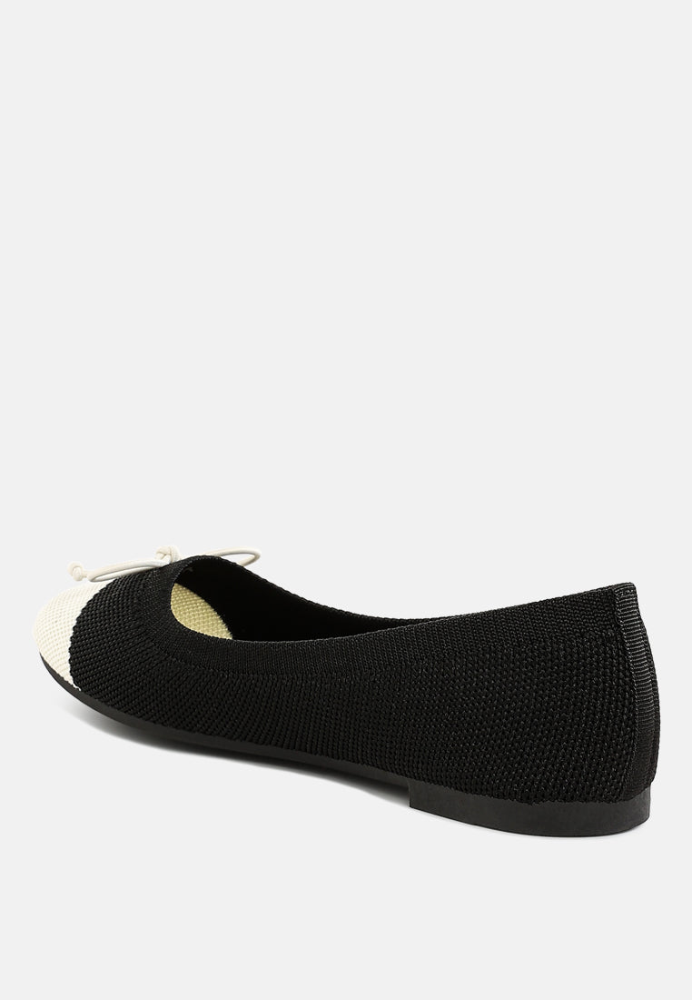 two tone ballerinas by ruw#color_black-white