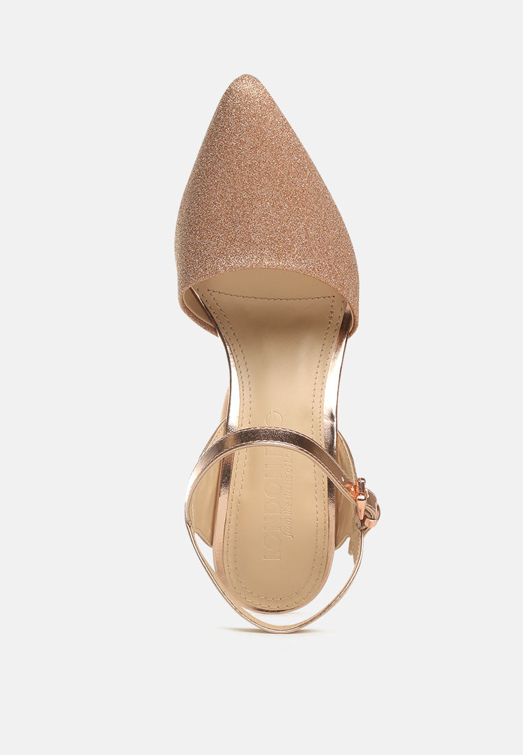 sha ankle strap slingback stiletto heel sandals#color_rose-gold