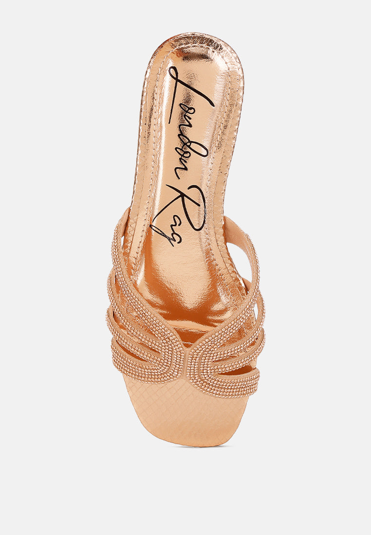 dindy rhinestone cut out flats#color_rose-gold