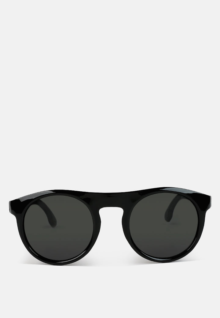 round flat sunglasses by ruw#color_black