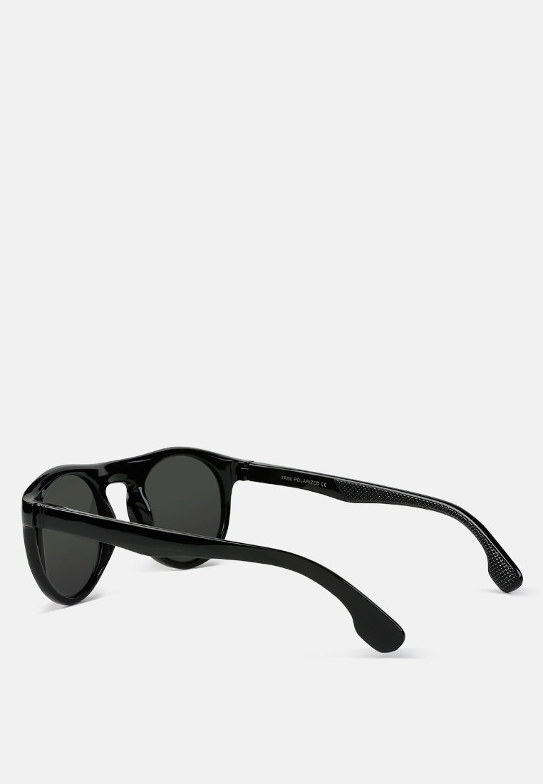 round flat sunglasses by ruw#color_black