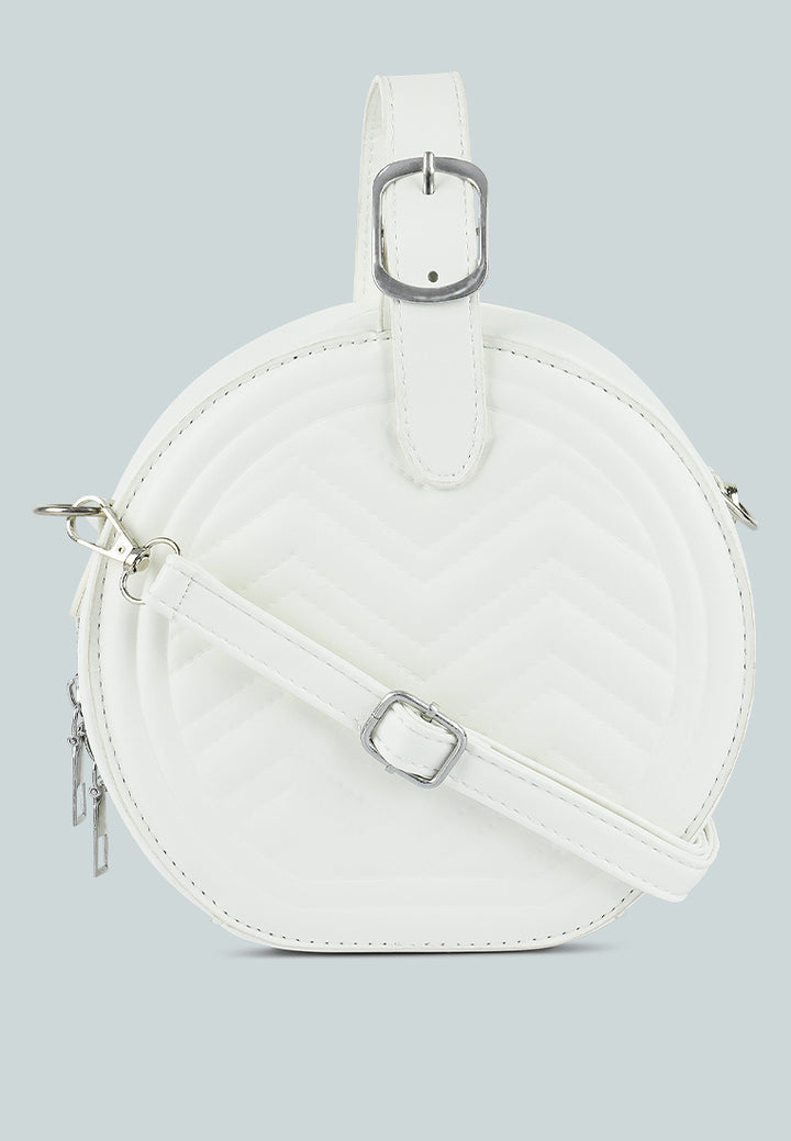 round quilted sling bag#color_white