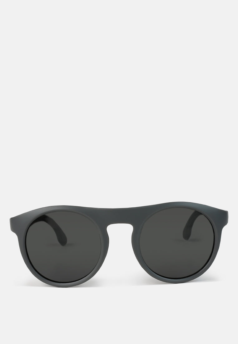 round flat sunglasses by ruw#color_grey