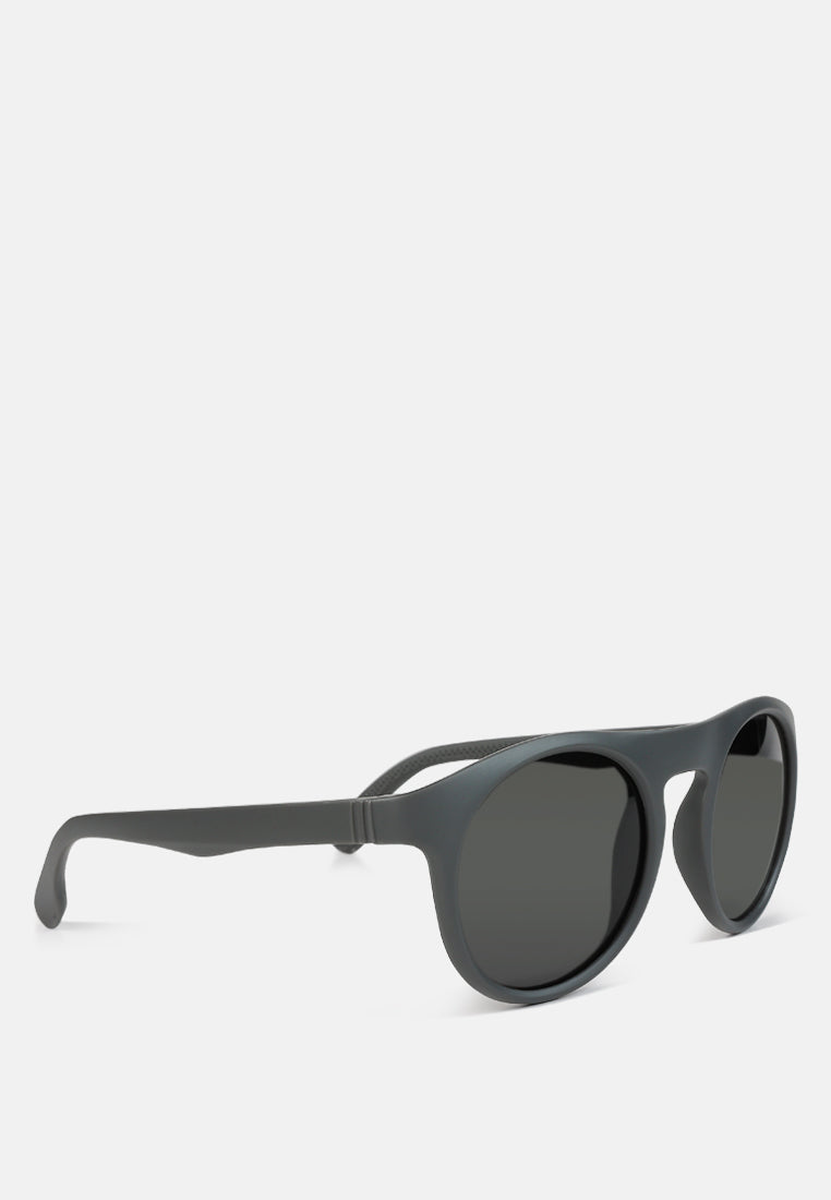 round flat sunglasses by ruw#color_grey