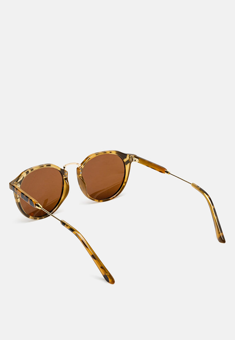printed frame cateye sunglasses#color_leopard