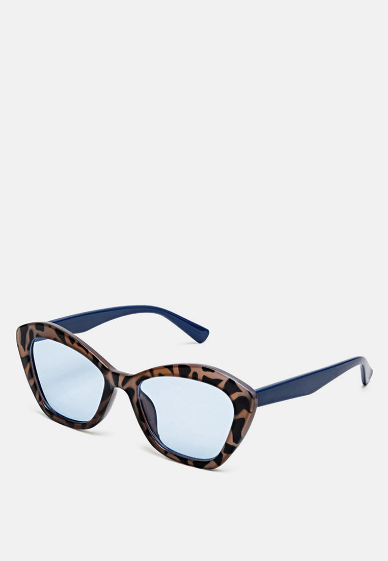 printed frame butterfly sunglasses#color_blue