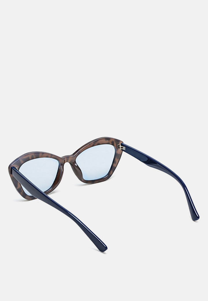 printed frame butterfly sunglasses#color_blue