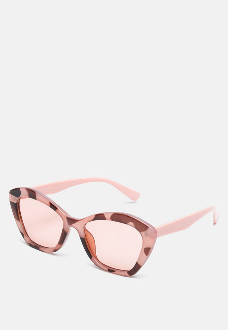 printed frame butterfly sunglasses#color_pink
