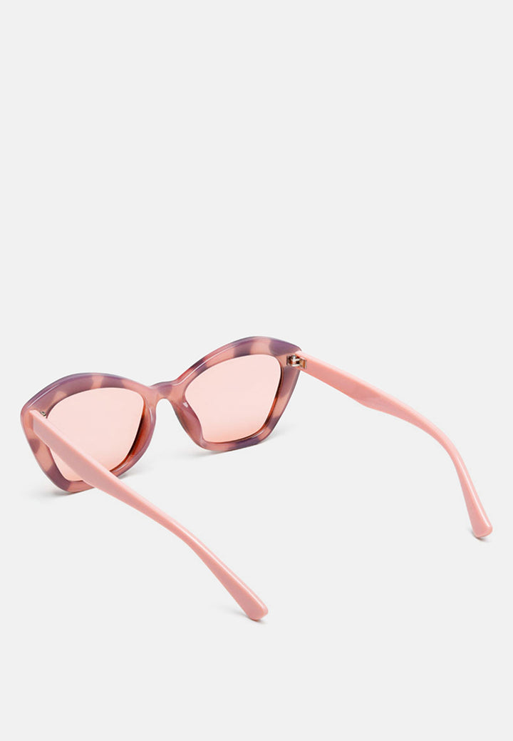 printed frame butterfly sunglasses#color_pink