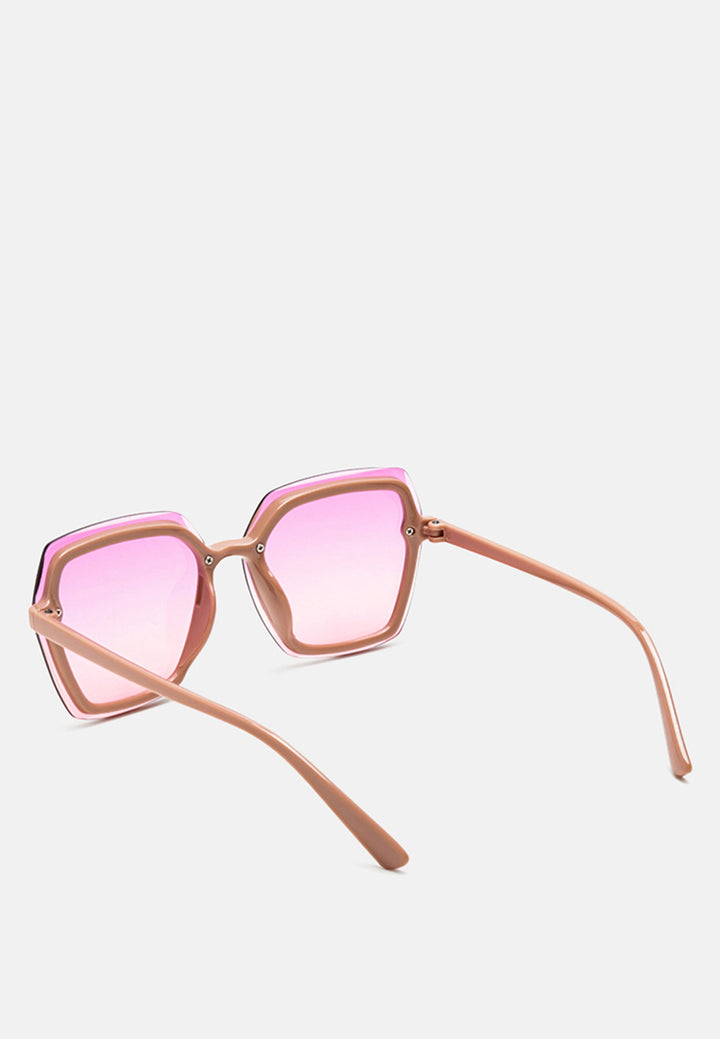hexagon sunglasses#color_pink