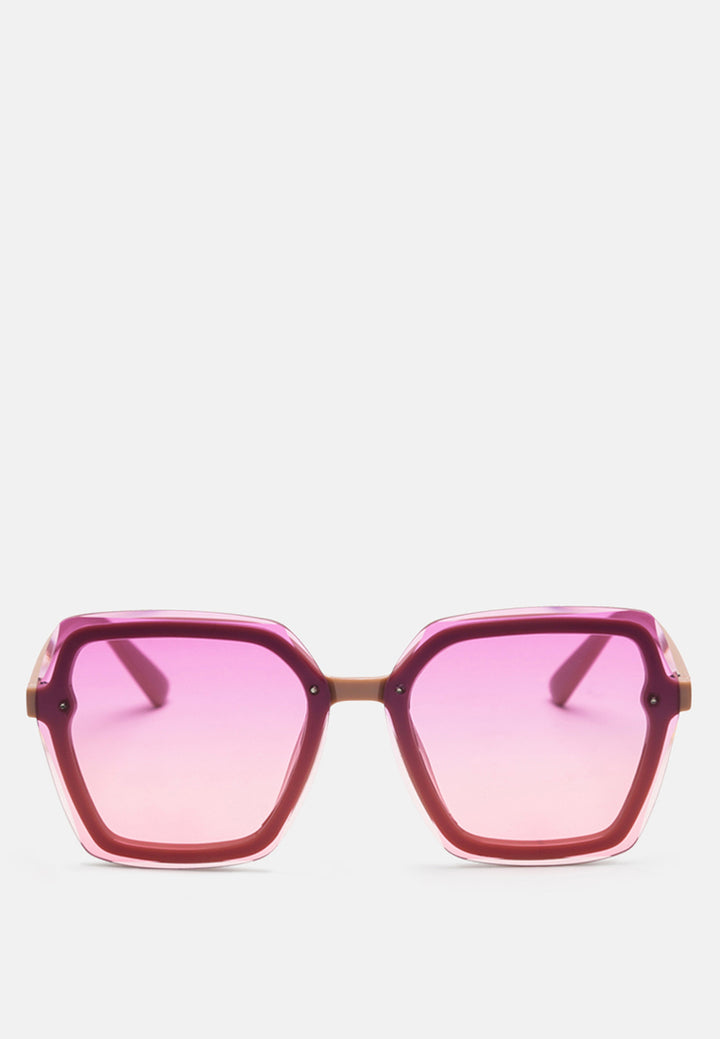 hexagon sunglasses#color_pink