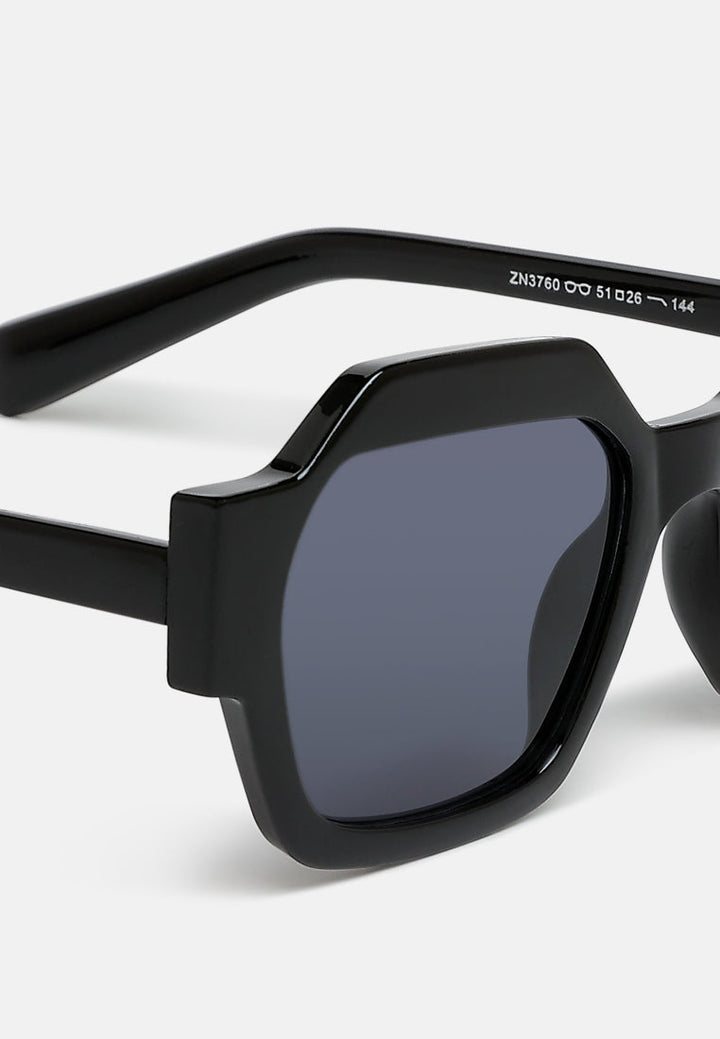 bold bevel square sunglasses by rag#color_black
