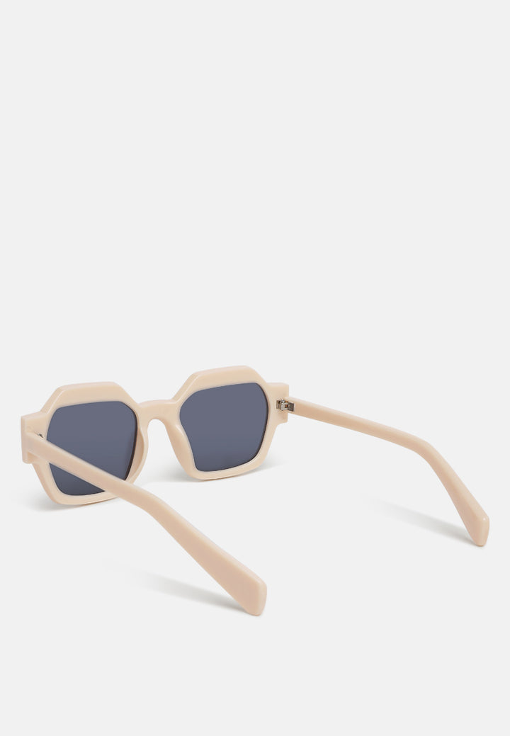 bold bevel square sunglasses by rag#color_beige