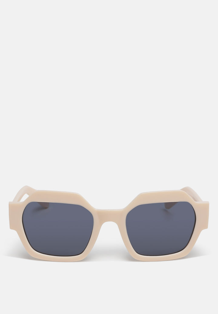 bold bevel square sunglasses by rag#color_beige