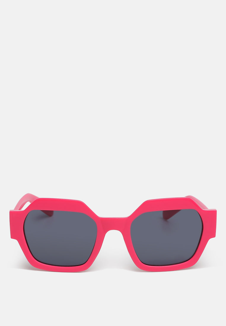 bold bevel square sunglasses by rag#color_rose-red