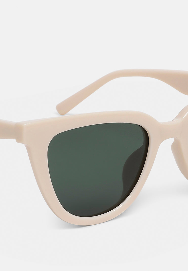 cat eye uv sunglasses by ruw#color_cream