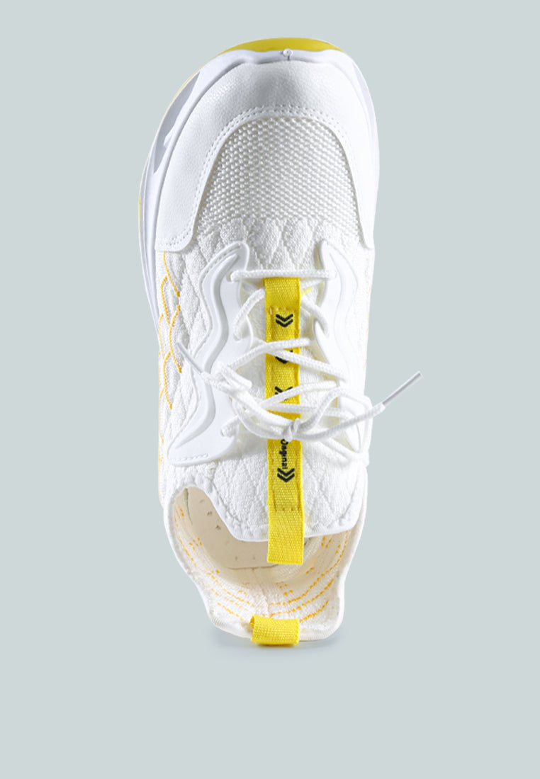 fish scale goovy running trainers#color_white