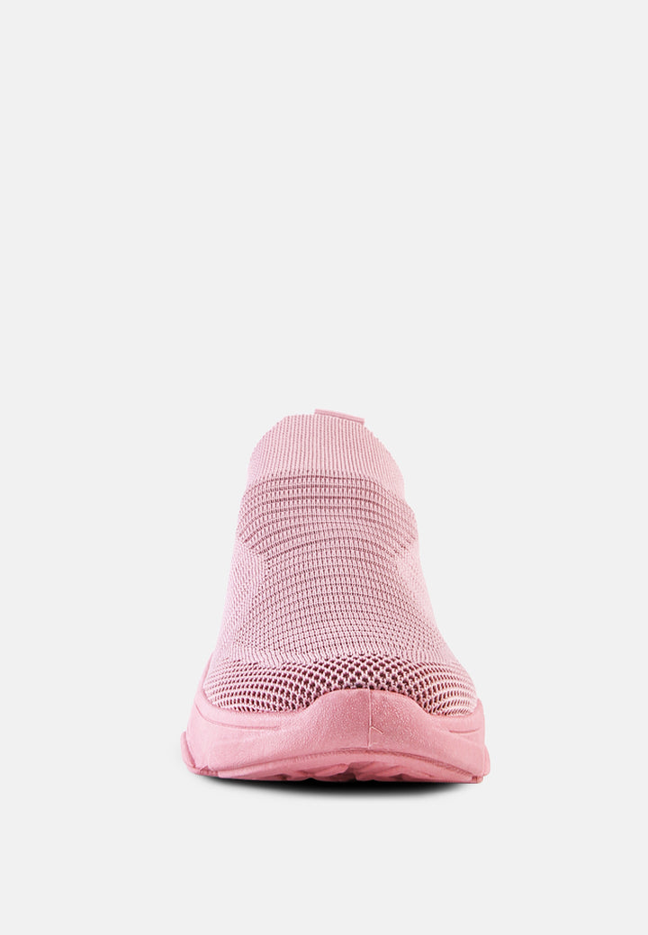 blade knitted  actives trainers#color_pink