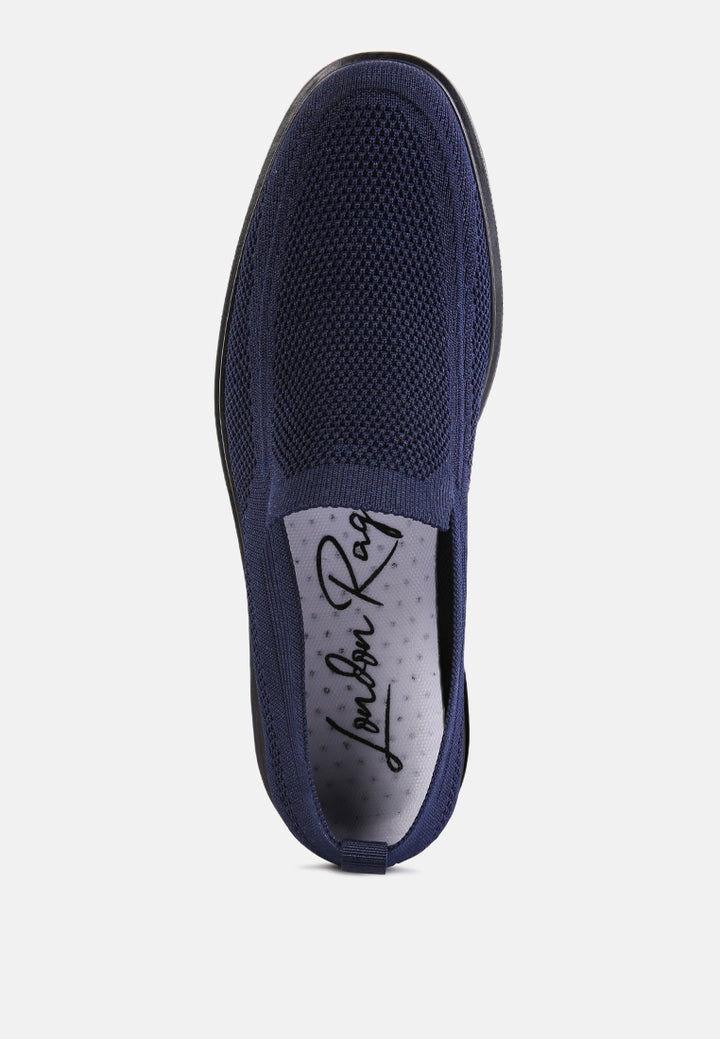 men's casual knitted loafers by ruw
#color_navy-blue
