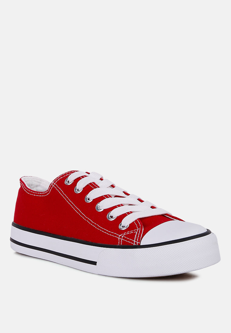 wookies basic canvas sneakers#color_red