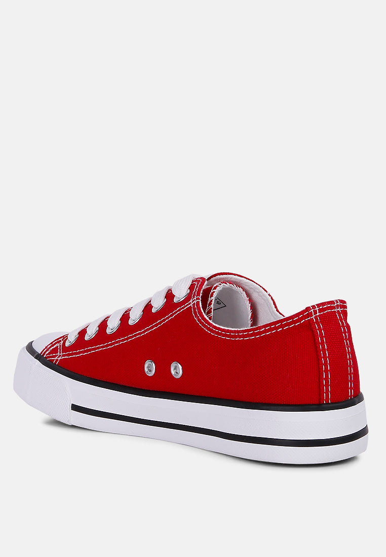 wookies basic canvas sneakers#color_red