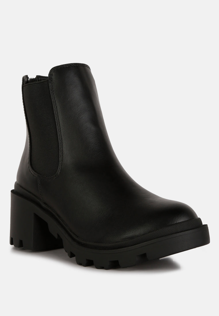 maddie block heel platform chelsea boots#color_black