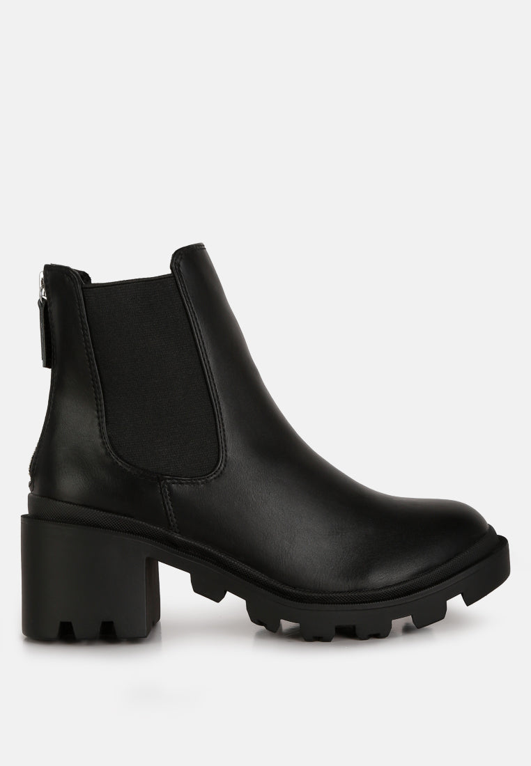 maddie block heel platform chelsea boots#color_black