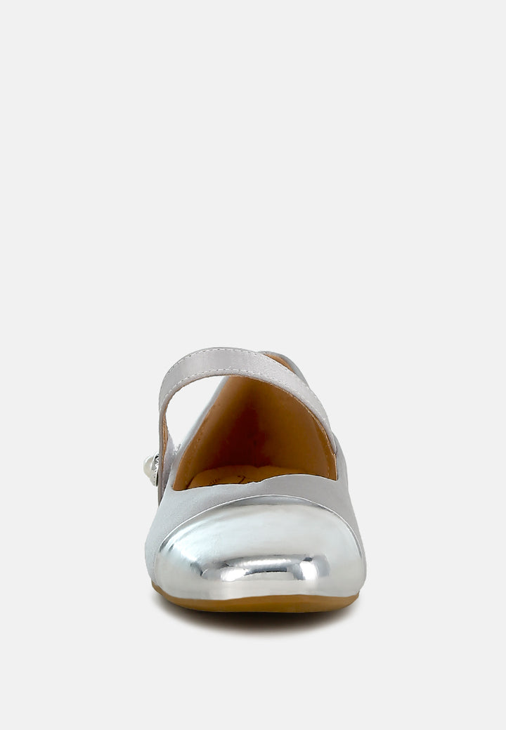 patent toe cap satin mary jane by ruw#color_silver