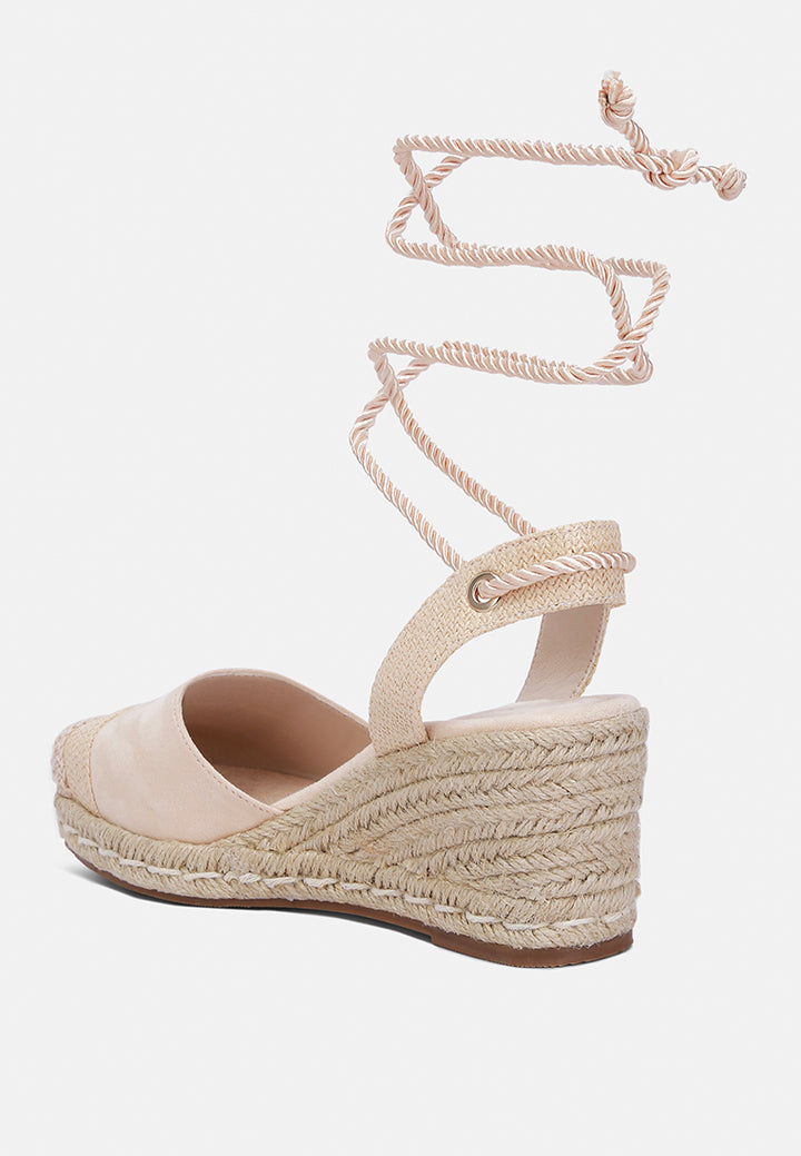 lace-up crochet espadrilles by ruw#color_beige