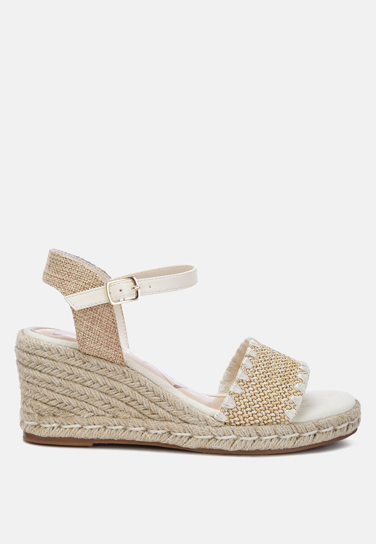 raffia wedge espadrilles by ruw#color_beige