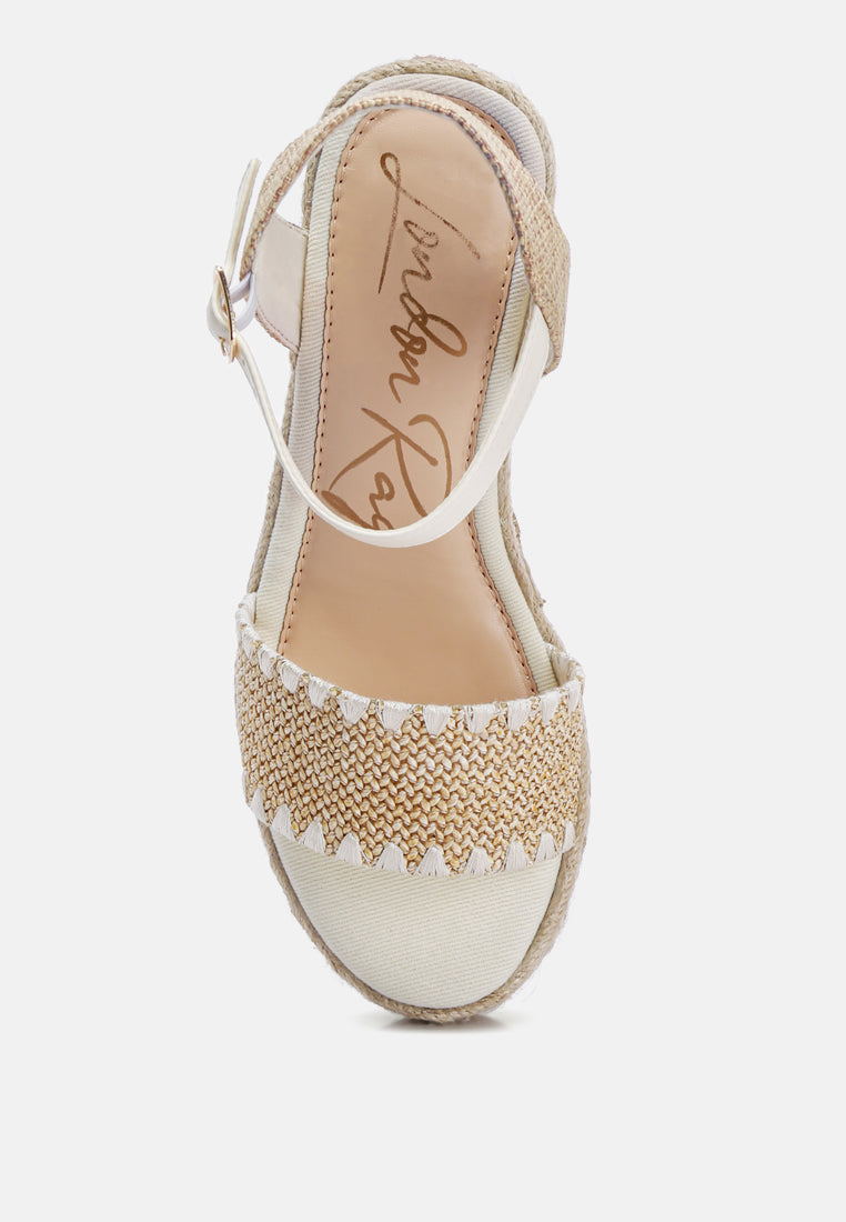 raffia wedge espadrilles by ruw#color_beige