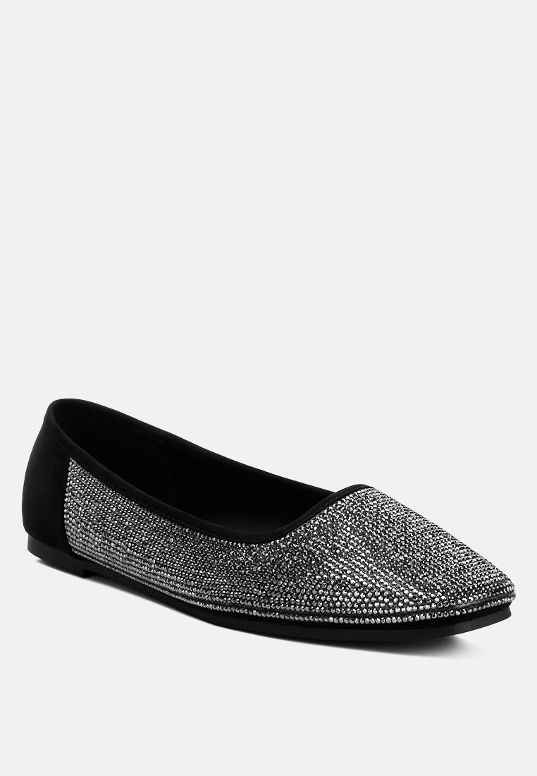 shimmering rhinestone ballerinas by ruw#color_black