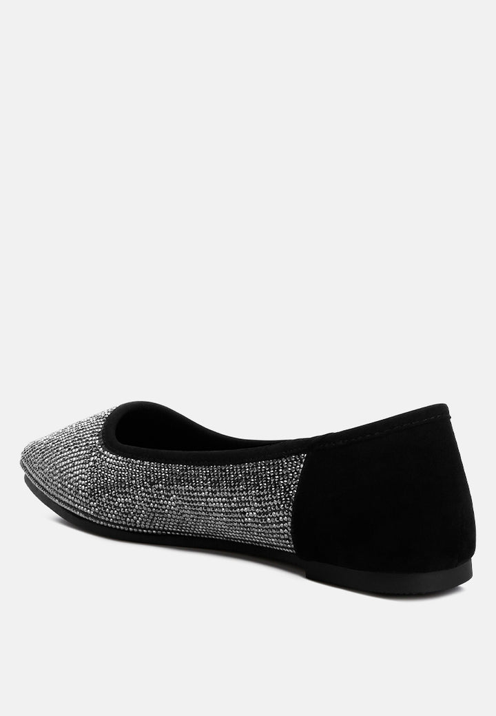 shimmering rhinestone ballerinas by ruw#color_black