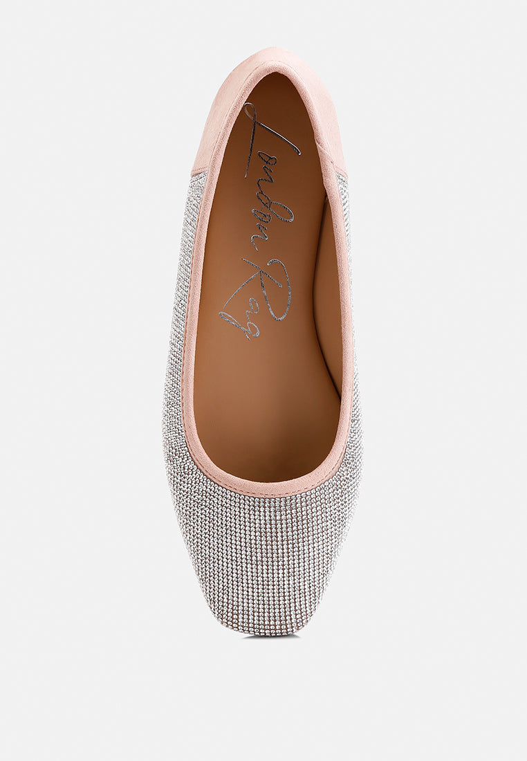 shimmering rhinestone ballerinas by ruw#color_light-pink