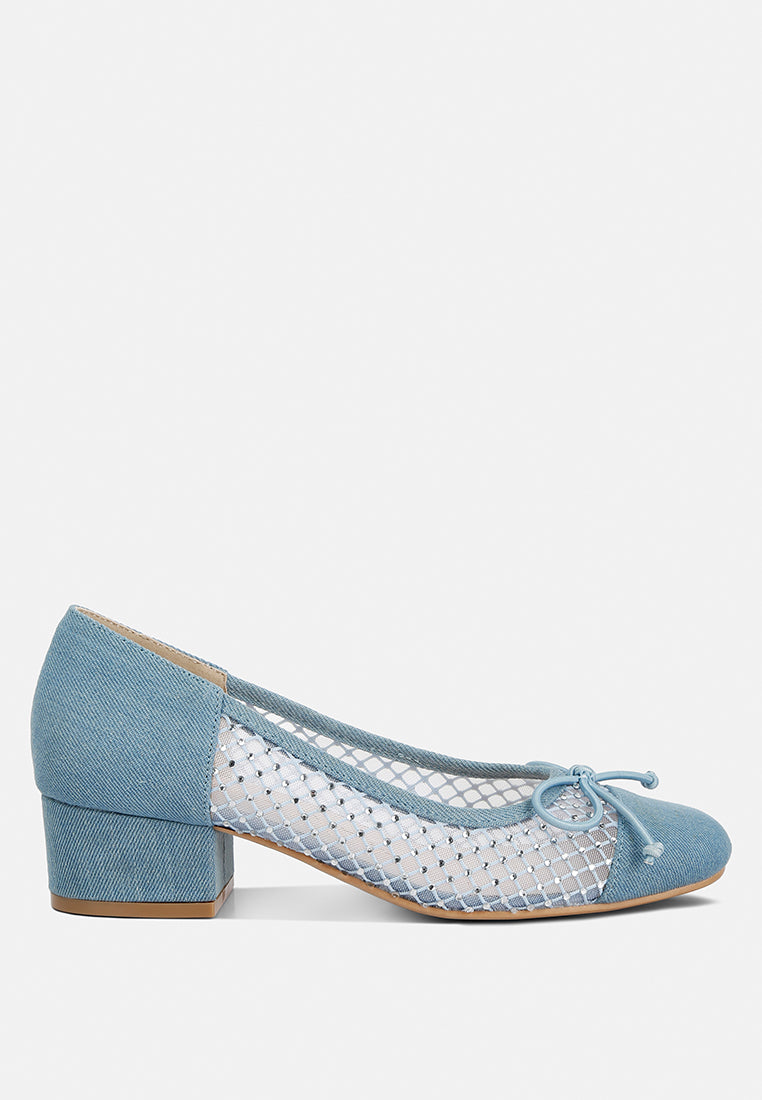 mesh pumps by ruw#color_denim