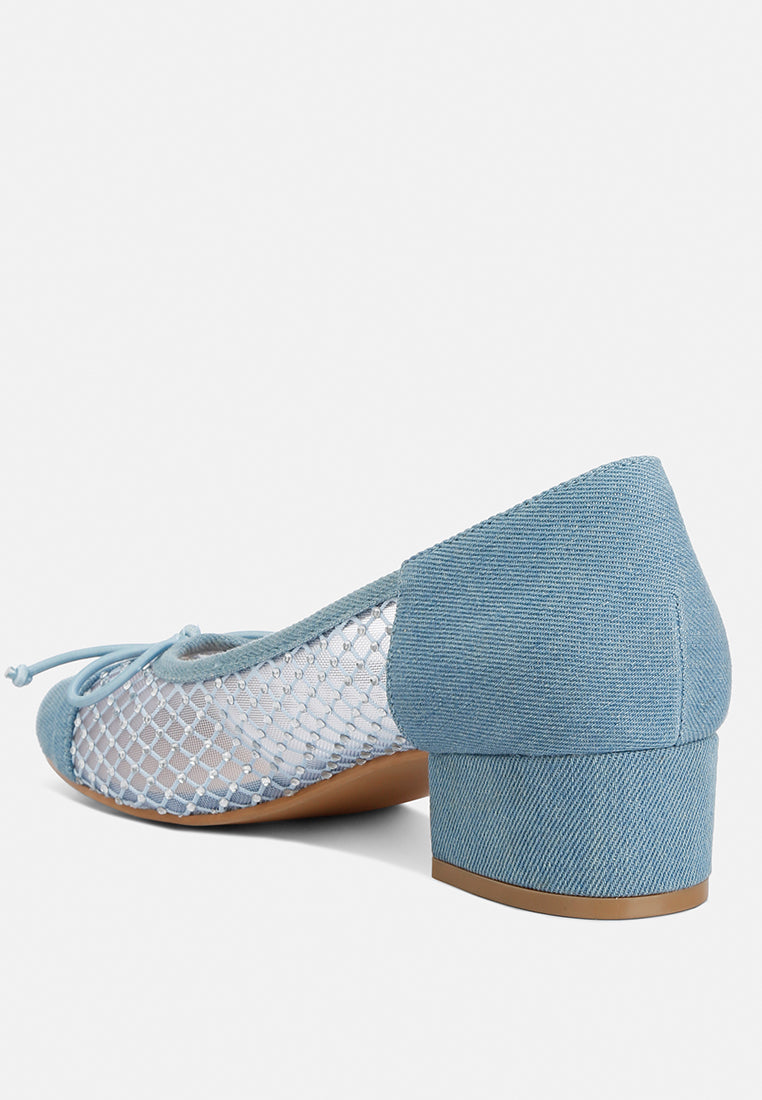 mesh pumps by ruw#color_denim