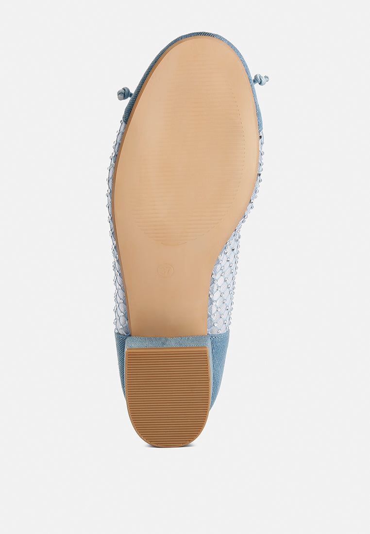 mesh pumps by ruw#color_denim