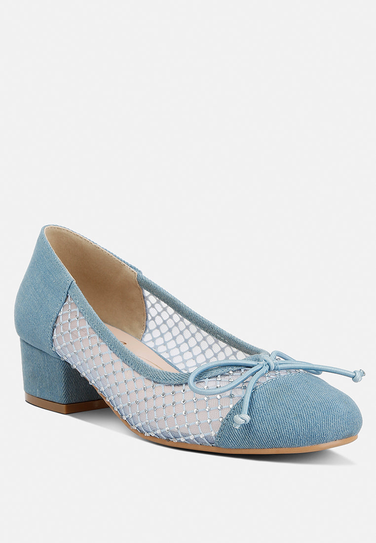 mesh pumps by ruw#color_denim