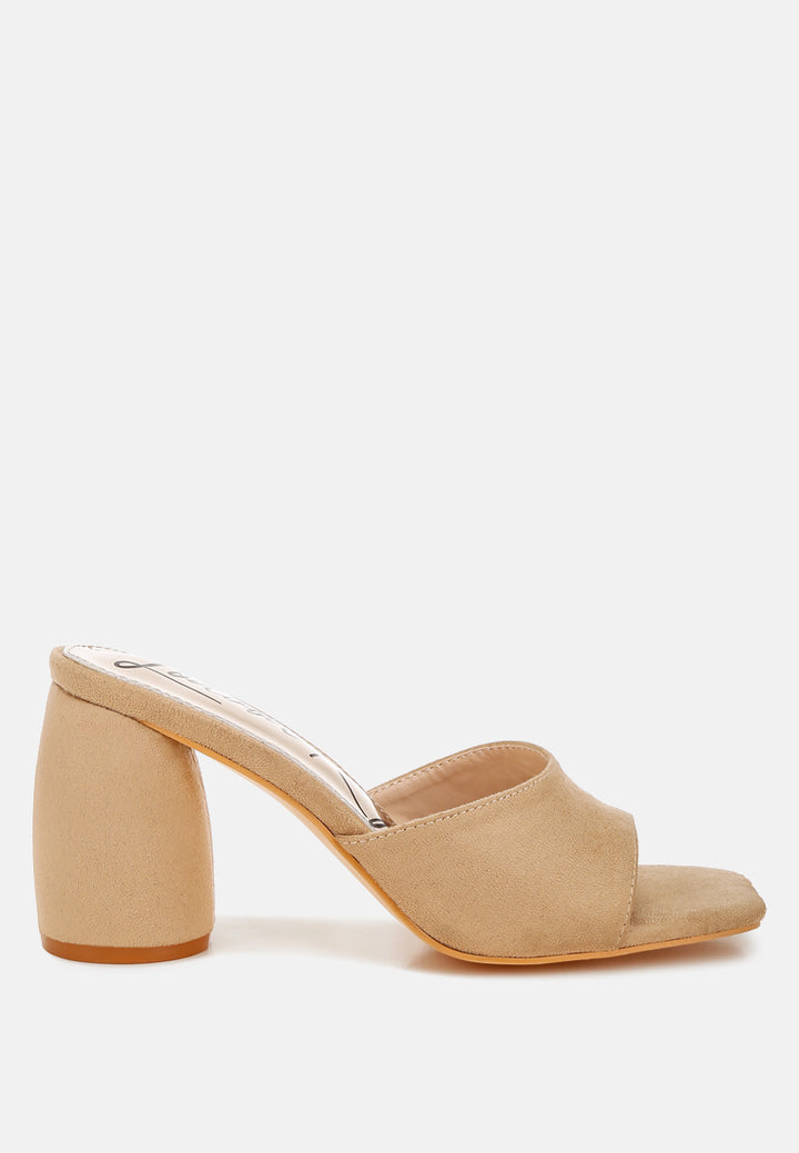 round heel micro suede sandals by ruw#color_beige