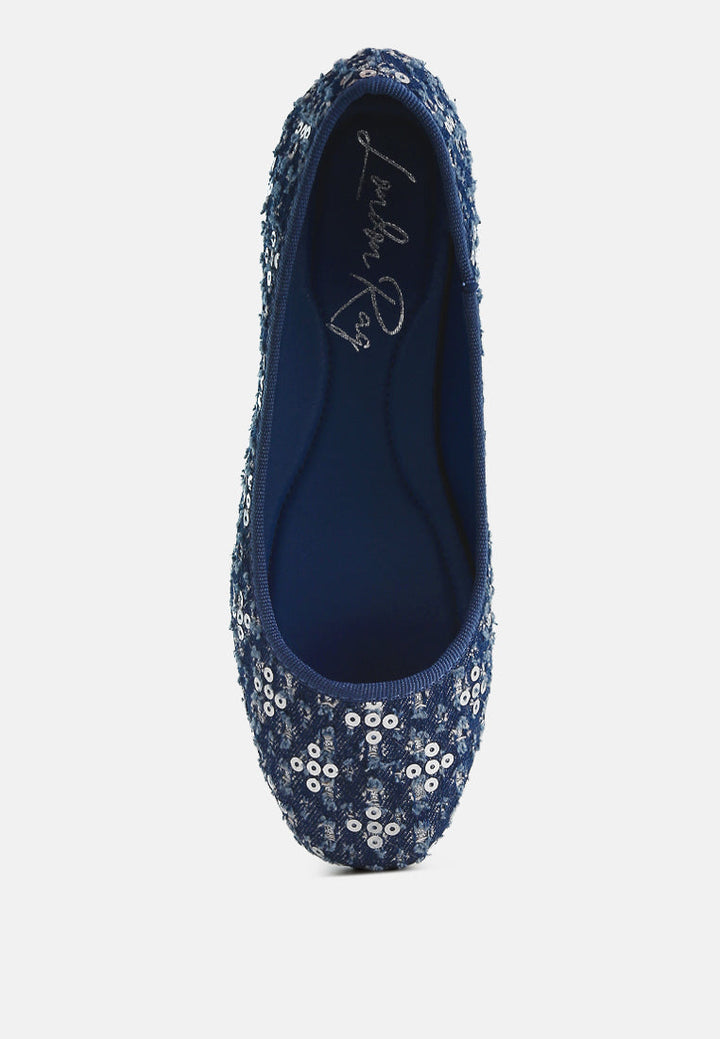 sequin ballet flats by ruw#color_blue