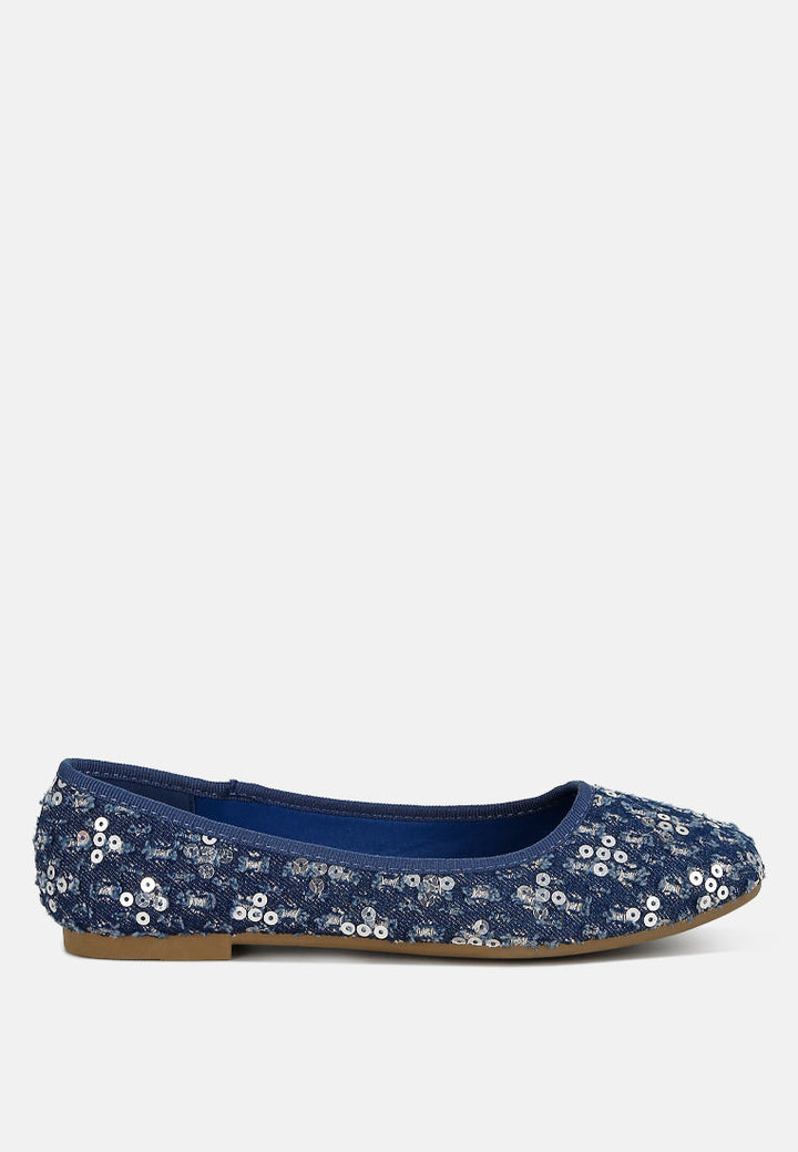 sequin ballet flats by ruw#color_blue