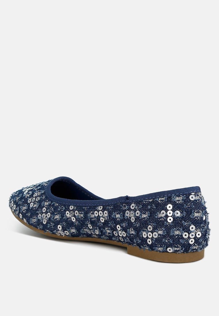 sequin ballet flats by ruw#color_blue