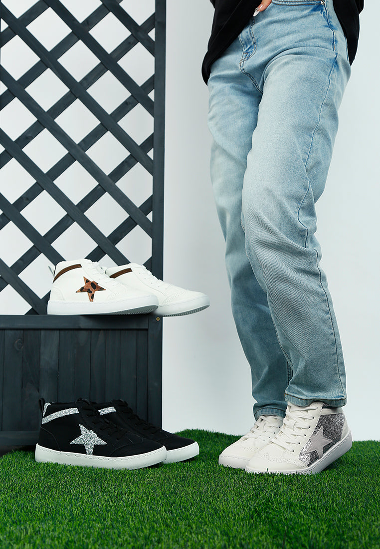 star high ankle sneakers by ruw#color_white