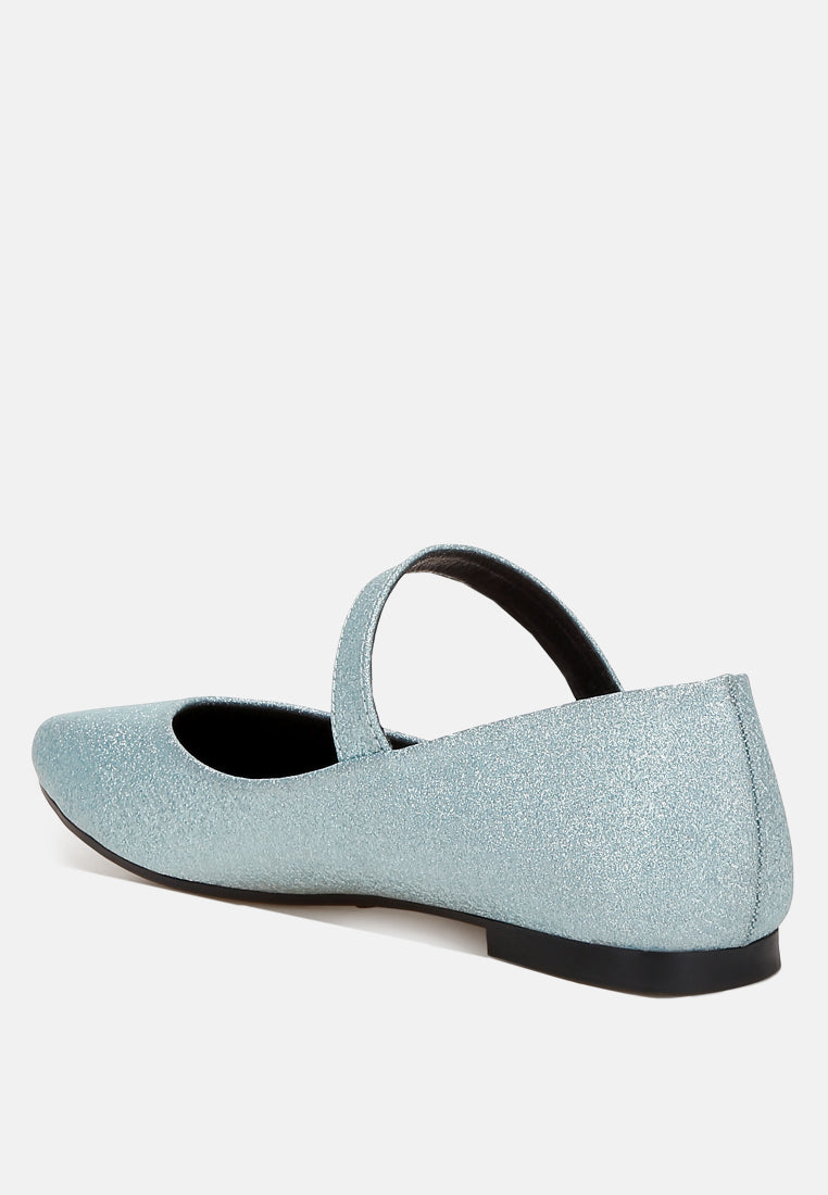 glitter pin buckle ballerinas by ruw#colour_baby-blue