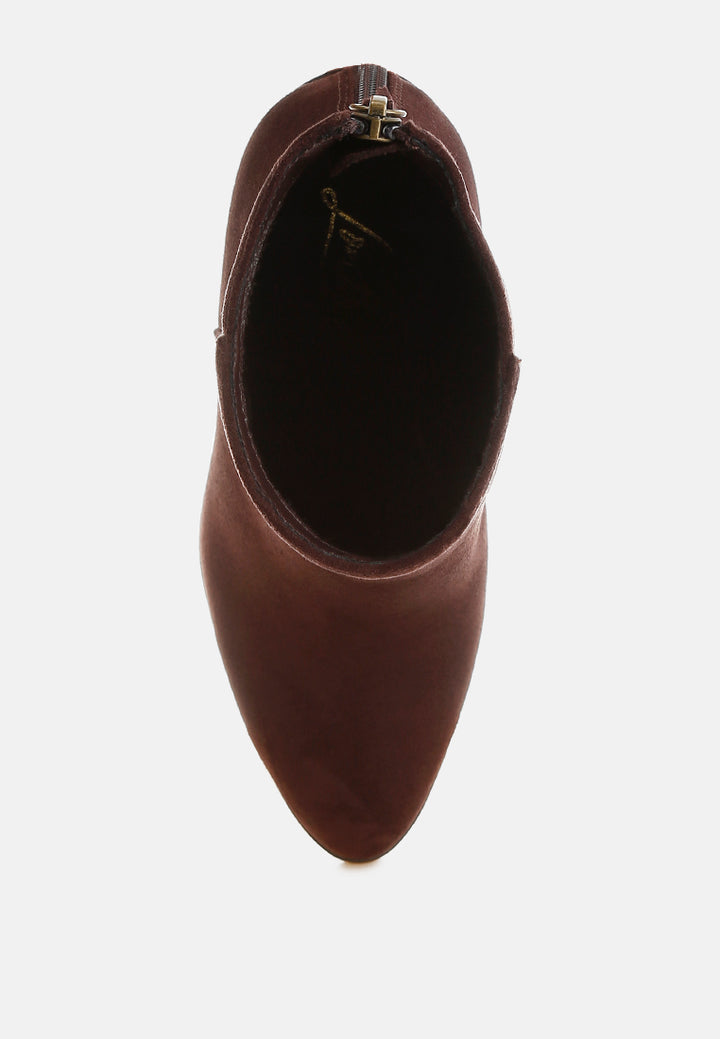 eigur high block heel boots#color_brown