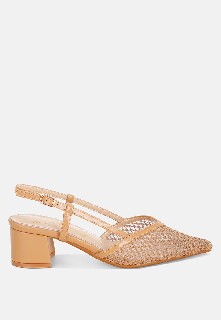 Minelli Sheer Slingback Pumps#color_tan