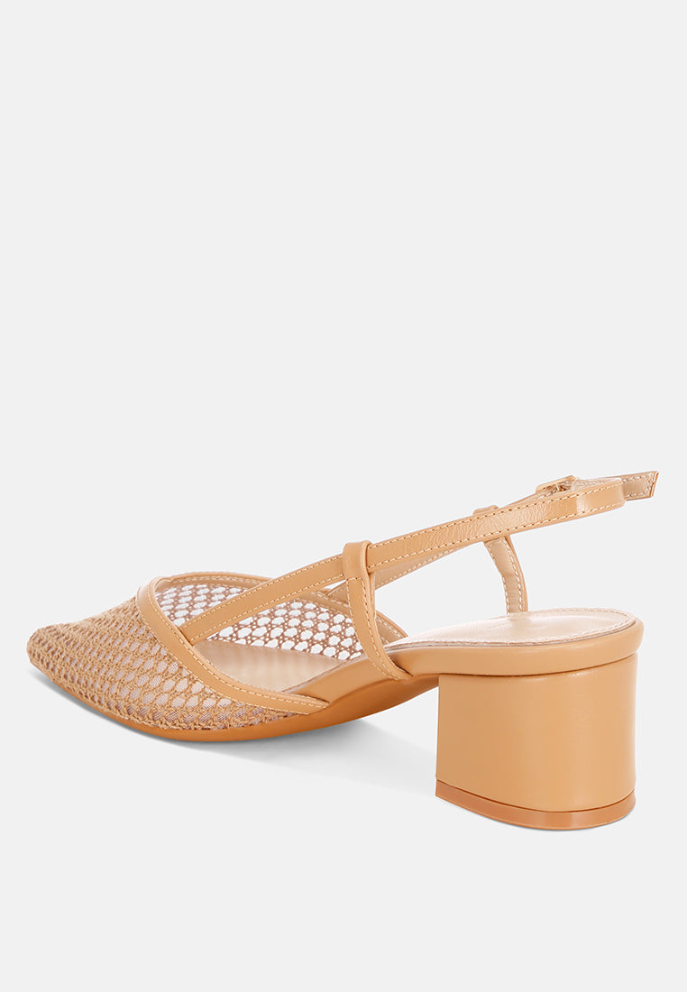 Minelli Sheer Slingback Pumps#color_tan
