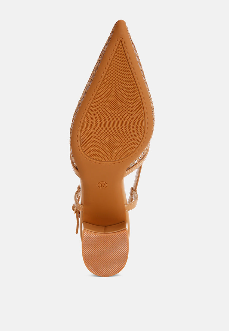 Minelli Sheer Slingback Pumps#color_tan