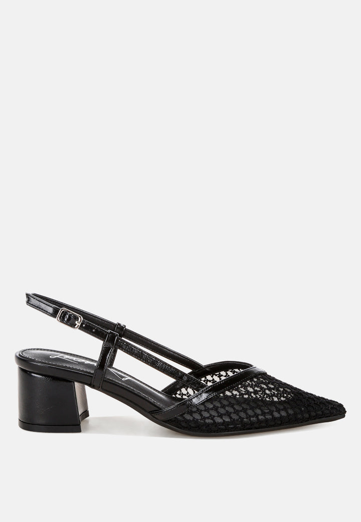 Minelli Sheer Slingback Pumps#color_black