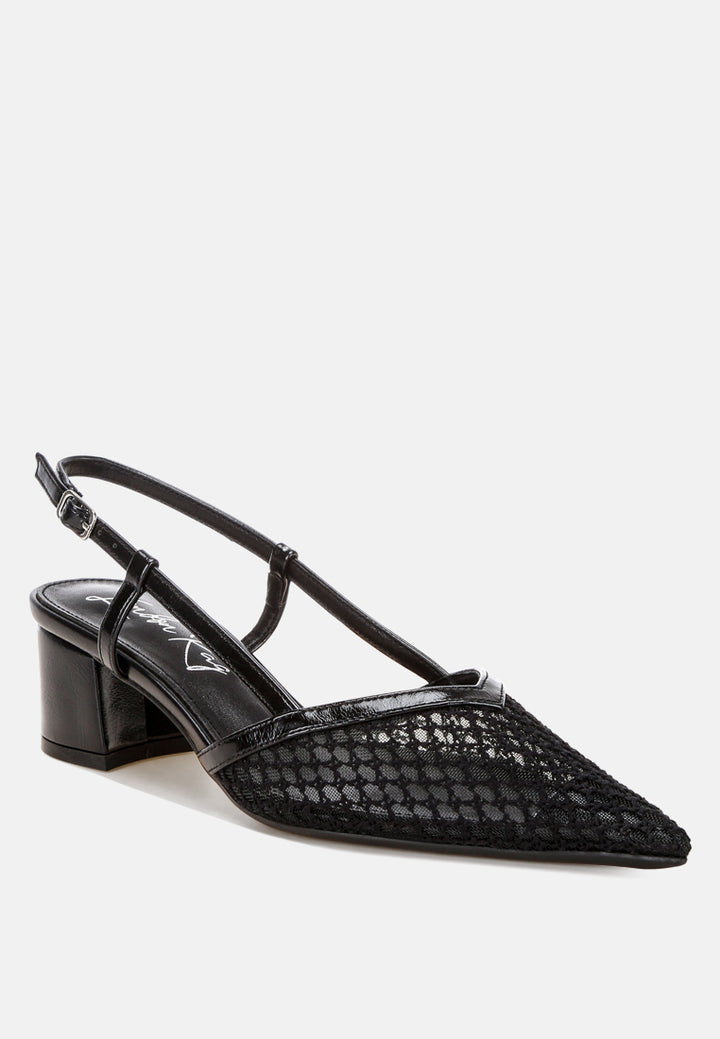 Minelli Sheer Slingback Pumps#color_black